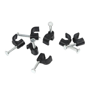 Prix usine <span class=keywords><strong>plat</strong></span> clou carré <span class=keywords><strong>câble</strong></span> Clips en plastique mur fil attache organisateur support <span class=keywords><strong>câble</strong></span> pince pratique pour la maison - Product Image 5