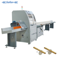Mesin Gergaji Kayu Bundar Otomatis Horizontal Saifan SF6060 Baru, Gergaji Kayu Pallet Potong Silang 2m, Mata Gergaji 600mm, 380V 12KW