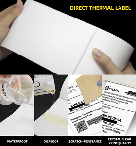 Imprimante d'étiquettes de codes à barres thermique directe largeur 108mm Mini 4.25 pouces largeur d'impression couleur de stock pour UPS DHL FEDEX Express étiquette de billet - Product Image 5