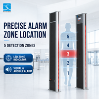 SUN LEADER Portique de détection de métaux à 5 zones en promotion pour l'entrée des écoles, usines et bâtiments publics XLD-H