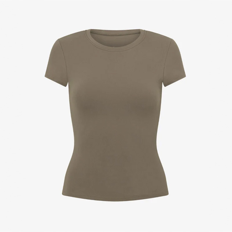 Wholesale Women's Compression Quick Dry Slim Fit Yoga Running Sports T-Shirt