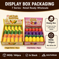 Southpeak Speelgoed Eten Squishy 7 Serie Langzaam Stijgende Fidget Toy Knijp Speelgoed Stress Verlichting Display Box Squishy Fabriek OEM Groothandel