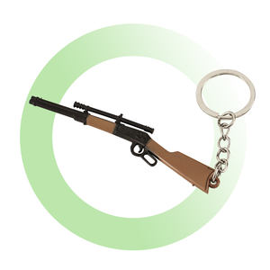 <span class=keywords><strong>Precio</strong></span> de fábrica Artesanía de metal Aleación de zinc 9cm Mini tamaño Pistola Modelo Llavero - Product Image 1