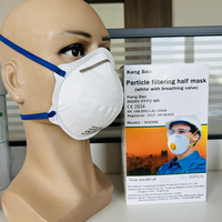 Masques de construction à bandeau jetable masque anti-poussière industriel moulé CE 2834 FFP2 masque nasal pour cimenteries contre la poussière de PM2.5