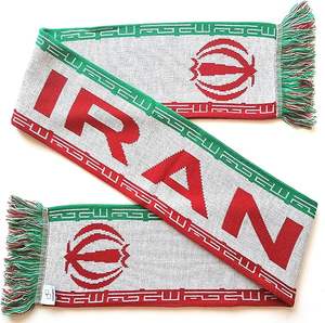 وشاح كرة قدم إيراني محبوك 2026، وشاح يورو سكارف لكرة القدم الإيرانية، وشاح كرة قدم مطبوع بتصميم محبوك - Product Image 1