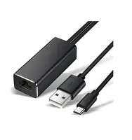 Адаптер Ethernet, совместимый с Fire TV Stick 4K Chromecast Google Home Mini и другими потоковыми ТВ-стиками, адаптер USB к RJ45