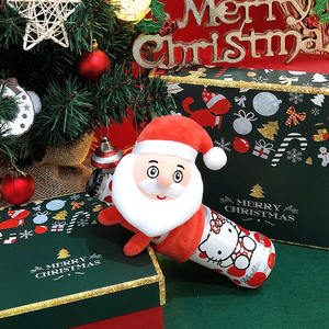Lindo Papá Noel para Colgar en el Árbol, Oso de Peluche, Malla de Franela, Alce, Muñeco de Nieve, Regalo de Navidad, Alivio del Estrés, Tela Súper Suave - Product Image 4