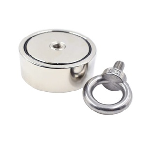 Imán de neodimio redondo de doble cara <span class=keywords><strong>para</strong></span> Río o <span class=keywords><strong>pesca</strong></span>, con perno ocular, 1200lbs, fuerza de tracción, imanes de <span class=keywords><strong>pesca</strong></span> de neodimio - Product Image 2