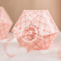 Carpeta Portátil de Estilo Europeo, Creativa y Reciclable, con Impresión Desvanecedora, para Regalos de Boda, Construcción en Cartón