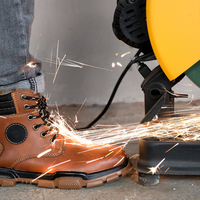 Chaussures Deltaplus pour hommes Bottes de sécurité pour le travail Chaussures de sécurité décontractées en cuir et chaudes pour l'hiver