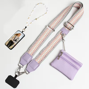 Custom Adjustable Long shoulder <b>strap</b> for mobile phone <b>bag</b> adjustable neck <b>strap</b> for women's <b>bag</b> <b>replacement</b> Polyester Lanyard - Product Image 2