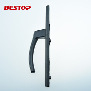 Poignée de porte à levier intérieur moderne à traction noire poignée de fenêtre coulissante en alliage d'aluminium carré de luxe - Product Image 3