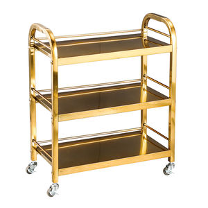 รถเข็นอาหารสแตนเลสสามชั้น สำหรับโรงแรมและบริการจัดเลี้ยง - Product Image 2