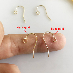 <span class=keywords><strong>14K</strong></span> Gold Filled Earring Ganchos Descobertas para Jóias Fazendo Brinco Peças para Acessórios de Jóias Permanentes Bulk Wholesale - Product Image 6