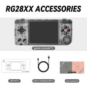 Console de jeu portable rétro multifonctionnelle RG28XX, écran IPS de 2,83 pouces, système Linux, sortie TV, lecteurs de <span class=keywords><strong>jeux</strong></span> portables - Product Image 6