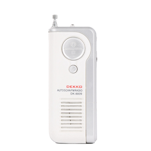 <span class=keywords><strong>Radio</strong></span> <span class=keywords><strong>FM</strong></span> Portátil <span class=keywords><strong>Mini</strong></span> DEKKO DK-8809 88-108 MHz con Altavoz Integrado, Antena Duradera, Alimentación por Batería, Certificación CE ROHS, Logotipo Personalizado - Product Image 4
