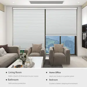 Cordless Blackout Cellular Shades Honeycomb Phòng Làm Tối Cửa Chớp 1.5 ''Rèm Cửa Sổ Xếp Li Đơn Ô Cho Gia Đình Và Văn Phòng - Product Image 5