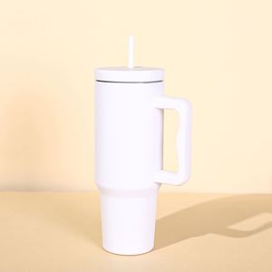 Gobelet isotherme de voyage pour voiture H4.0 avec poignée, 40 oz, couvercle, paille, antidérapant, OEM ODM, logo personnalisé - Product Image 6