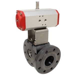 Válvula de Bola Neumática A105 DN 25 de Alto Rendimiento, de Paso Completo, con Brida PN16 para Uso Industrial en HVAC, Personalizable OEM para Gas - Product Image 6