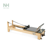 Machine de Pilates Reformer Classique en Bois de Chêne, Durable, Portable, Design Ergonomique pour la Maison, la Salle de Sport et l'Entraînement Professionnel du Core