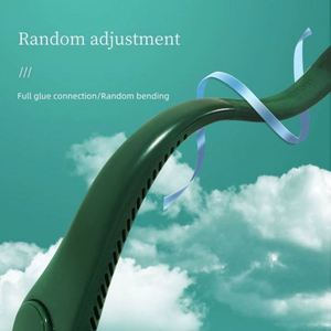 Nouveautés promotionnelles de haute qualité : Mini ventilateur de cou portable rechargeable USB, moderne, personnalisé avec impression UV, en plastique - Product Image 3