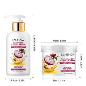 OEM ODM Productos Coreanos para el cuidado del cabello Champú y acondicionador de biotina de cebolla roja nutritiva e hidratante profunda para cabello de belleza - Product Image 6