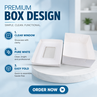 Kotak Kemasan Kue Harga Terjangkau dari Kertas Ivory dengan Cetak Kustom, Mudah Dirakit, Dilengkapi Jendela PVC