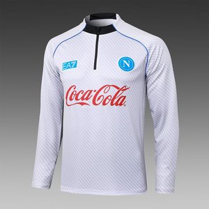 Maglia da Allenamento da Uomo del Club Napoli con Mezza Zip all'Ingrosso Giacca da <span class=keywords><strong>Calcio</strong></span>/Completo da <span class=keywords><strong>Calcio</strong></span>/Maglia Sportiva Abbigliamento Sportivo - Product Image 3