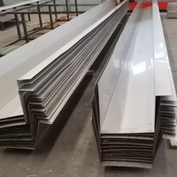Vente en gros de gouttières et systèmes de drainage de toiture en acier inoxydable 304 usinés CNC, canaux en U, pliage de profilés Tianjin