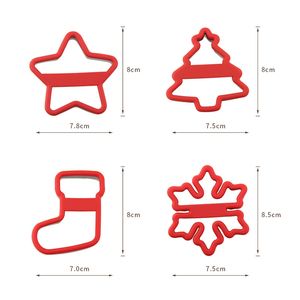 Decorazioni natalizie in metallo Set per biscotti regalo include biscotti stampi per albero calzini frese <span class=keywords><strong>fiocco</strong></span> <span class=keywords><strong>di</strong></span> <span class=keywords><strong>neve</strong></span> frese per feste - Product Image 4