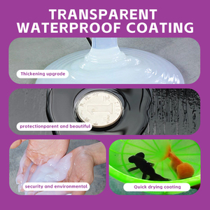 LOULAN Revêtement Acrylique Imperméable Transparent Colle de Réparation Agent d'Étanchéité Anti-Fuite pour Murs Extérieurs, Salles de Bain et Toitures Sans Perçage Perméable - Product Image 5