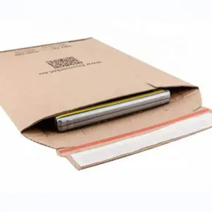 Custom Print Your Logo Hard Flat Paper Mailing a4 Do Not Bend Envelopes Rigid Corrugated Mailer Envelope For Shipping