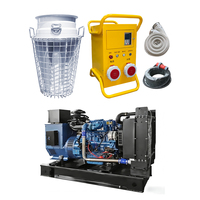 Grupos electrógenos diésel personalizables para remolque móvil, de bastidor abierto, 400V 50Hz 40-50kW, con ATS y arranque eléctrico de 12V CC para mayores estándares
