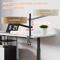 Hauteur réglable Rotation à 360 ° Style moderne Lit de bureau intérieur en bois pour chat Table de petit espace Bureau avec accessoires pour lits pour animaux de compagnie