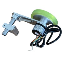 Encodeur rotatif à roue de 300 mm avec support de montage, sortie de pilote de ligne, modèle GHW38-6G1000BML5-300