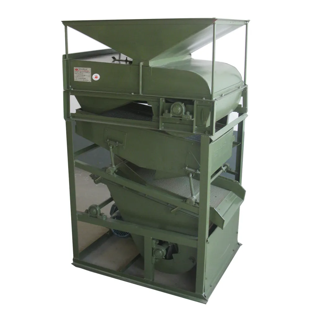 Yüksek verimli buğday temizleme tahıl çeltik pirinç Destoner makinesi