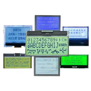 Custom 6 Colors Printing 16x2 96x128 122x32 128x64 132x48 132x16 132x64 128x128 Dot Matrix Lcd Green Display