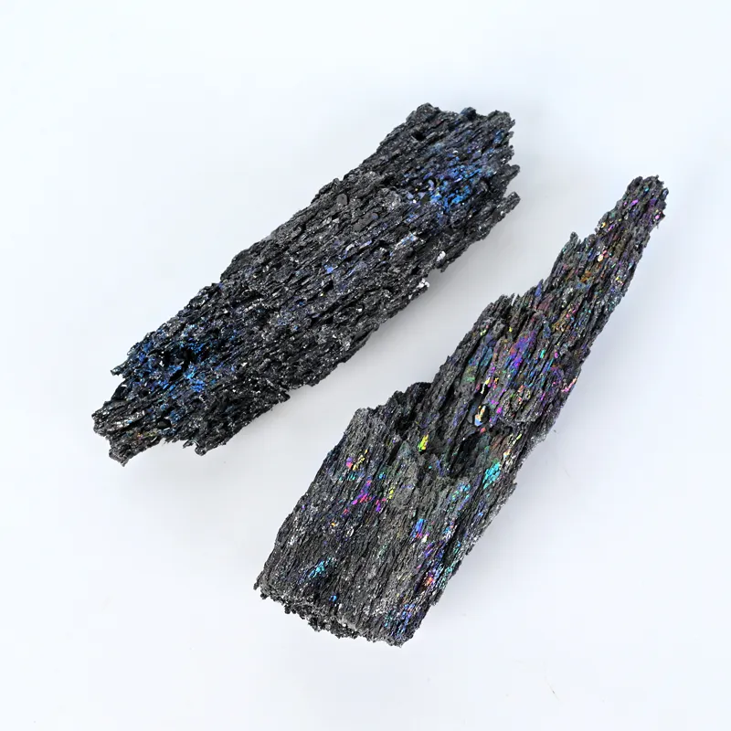 Natural Stone Silicon Carbide Crystal Mineral Samples Rainbow Carborundum Raw Stone For Home Decoration