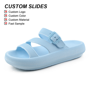 Sandales décontractées OLICOM avec logo personnalisé, plateforme épaisse, style nu-pieds, pantoufles décontractées, pantoufles d'intérieur et d'extérieur en EVA pour femmes - Product Image 2