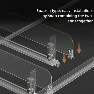 19/33/40mm nhựa có thể điều chỉnh Kệ Pusher Kích thước <span class=keywords><strong>rack</strong></span> cho thuốc lá Quản Lý Sử dụng rộng rãi Nguồn cung cấp siêu thị - Product Image 6