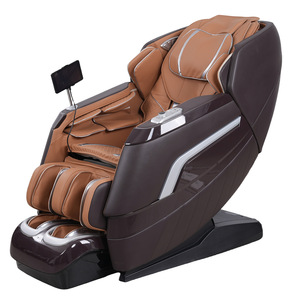 <b>Smart</b> Massage Chair Full Body 3D Robotic Arm SL Guide Rail Electric Home Use Orange Brown Color - Product Image 3