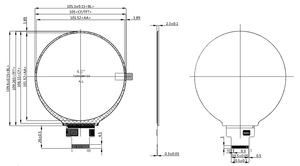 Swi 4 inch 720x720 Tròn Thông tư TFT hiển thị SPI + 18 bit RGB 40 Pins TFT LCD mô-đun màn hình - Product Image 4