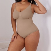 Faja Moldeadora de Cuerpo Completo de Alta Densidad Premium para Mujeres Curvilíneas, Estilo Europeo Americano, Control de Abdomen, Control Firme