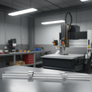 ชุดรางเลื่อนแบบเส้นตรง SBR12 ขนาด 1000 มม. พร้อมบล็อกเลื่อน 4 ตัว สำหรับงาน CNC Router DIY วัสดุเหล็ก - Product Image 2