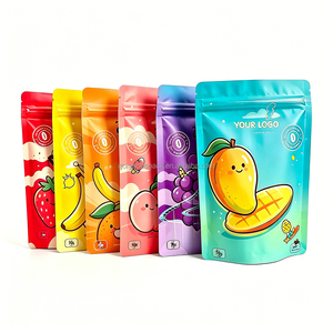 3.5g 7g 14g Custom Smell Proof Stand up Pouch Soft Touch Plastic Cookie Mylar Ziplock Bags - Product Image 1