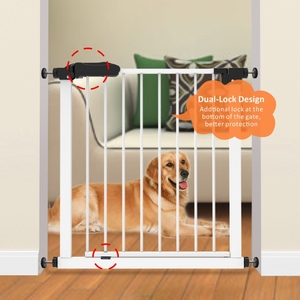 Prodigy SG001 - Juego de Barreras de Seguridad para Bebés Personalizadas OEM, Diseño Multifuncional de Metal Ajustable para Uso en Cocina/Aseo, Seguridad para Bebés y Mascotas - Product Image 2