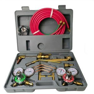 Kit de herramientas de soldadura y corte Cfweld estilo americano con manómetros de oxígeno y acetileno, manguera y dispositivo antirretorno de llama para acetileno y propano - Product Image 5