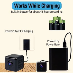 Mini caméra de sécurité portable sans fil 1000mAh CMOS <span class=keywords><strong>HIDVCAM</strong></span> 2.4G WiFi USB 1080p Intérieur Extérieur Cloud ODM OEM - Product Image 6