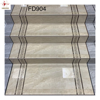 Carrelage en porcelaine pleine masse effet marbre pour marches d'escalier de villa, carreaux de porcelaine pour marches d'escalier 470x1200mm - Offre Spéciale