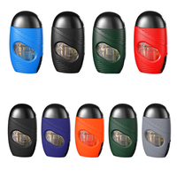 Nouveau modèle – Briquet à cigare métallique personnalisé à trois flammes, rechargeable, coupe-vent et durable, vente en gros directe usine, pour cigarettes